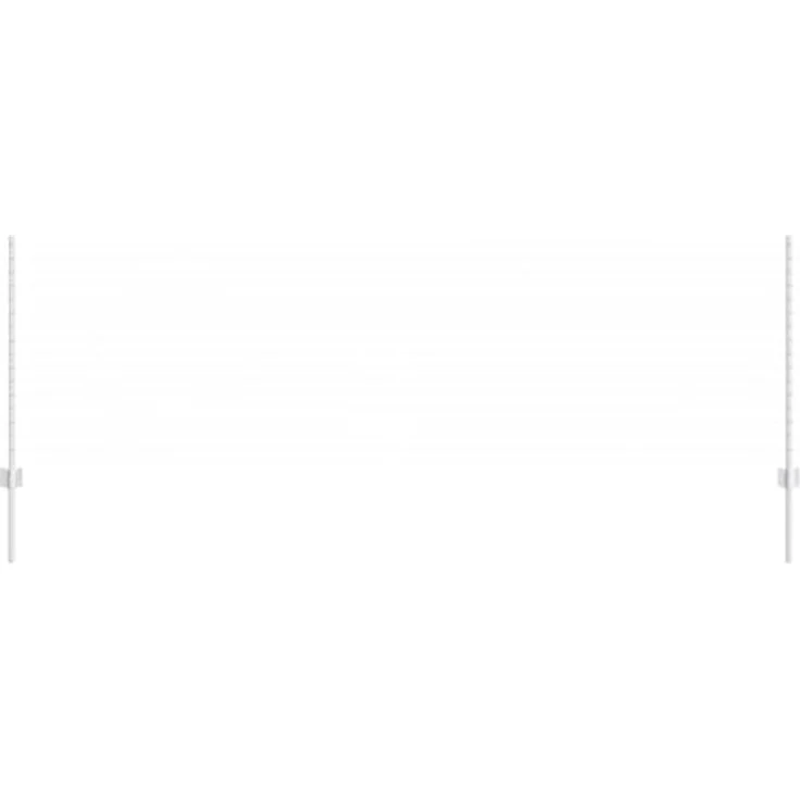 vidaXL Zaunpfosten U-Kanal, 2 Stück, 140 cm, silber, verzinkter Stahl, rostresistent – Bild 3
