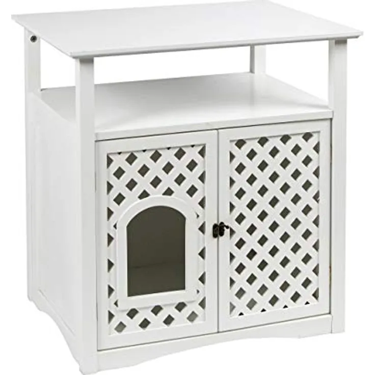 Kerbl 82662 Katzenschrank Helena, 64 x 46 x 65 cm, weiß, 1 Stück (1er Pack)