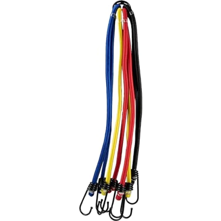 alca® Gepäckspinne Oktopus 8 x 40 cm, elastische Gummi-Spannseile mit Stahlhaken, temperaturbeständig von -40 °C bis +100 °C, mehrfarbig – Bild 5
