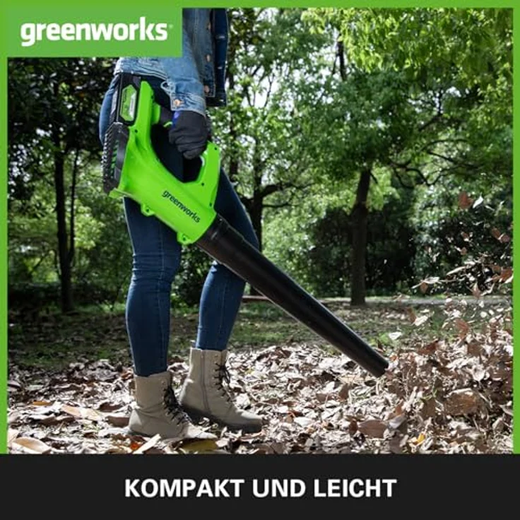 Greenworks 24V Akku-Axial-Laubbläser inklusive 2Ah Akku und Ladegerät - 2402207UA – Bild 5