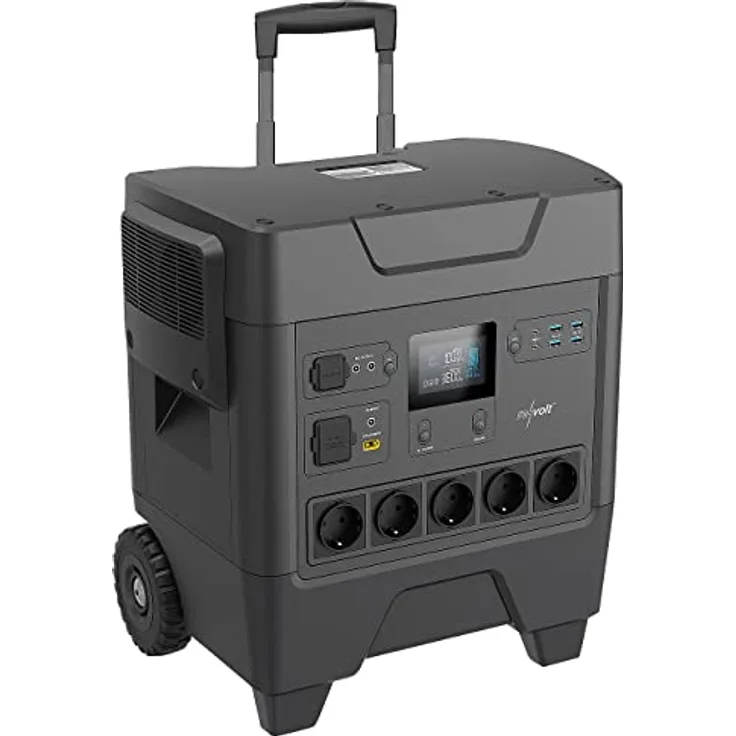 revolt Powerpack HSG-3600: Powerstation & Solar-Generator mit 3.248 Wh, 14 Anschlüssen, 3.600 W (Notstrom Powerstation)