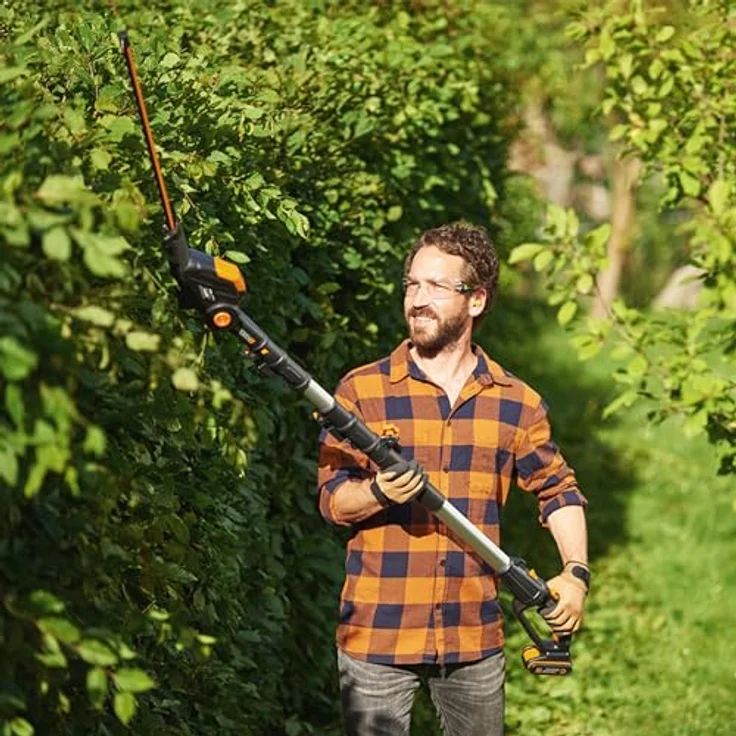 WORX 20V Akku Teleskop-Heckenschere WG252E.9-Ohne Akku & Ladegerät, schwarz – Bild 6