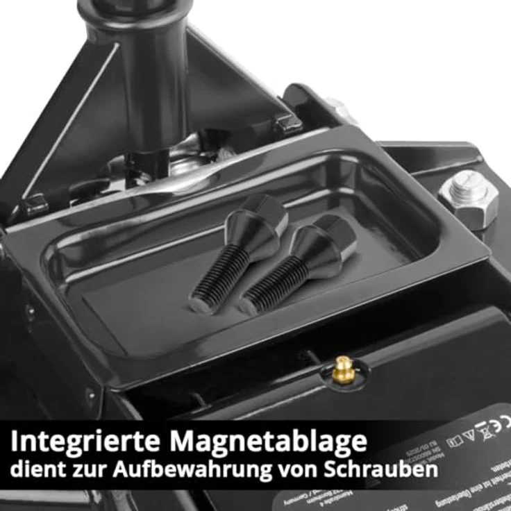 STAHLWERK Wagenheber WHB-73 ST, hydraulischer Rangierwagenheber mit 3 t Tragkraft, 73-500 mm Hubbereich, gummierte Silent-Rollen, schwarz – Bild 6