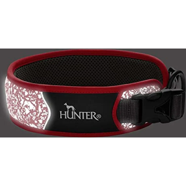 HUNTER Halsung Divo Reflect S, rot/grau – Bild 4