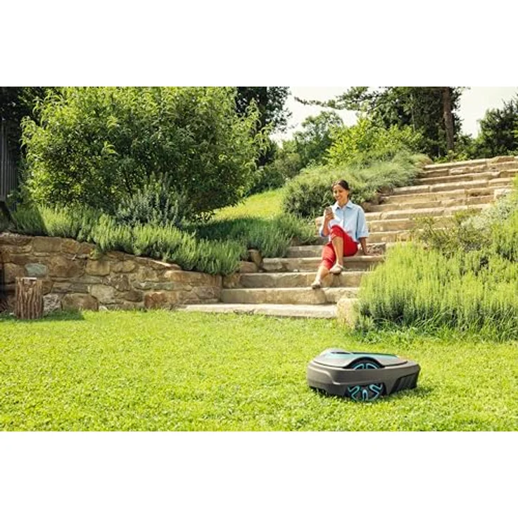 Gardena Smart Sileno City 400, Mähroboter für Rasenflächen bis 400 m², KI-gestützte Kartierung, leiser Betrieb mit 57 dB – Bild 6