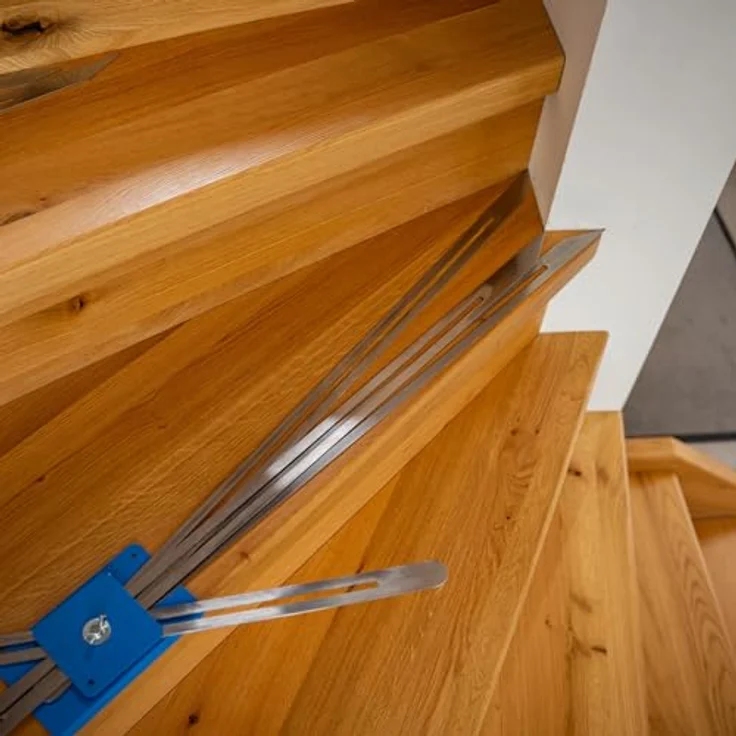 hedue Treppenspinne T500 - Treppenlehre zum Übertragen von Stufenmaßen, Winkelschablone Treppe – Bild 5