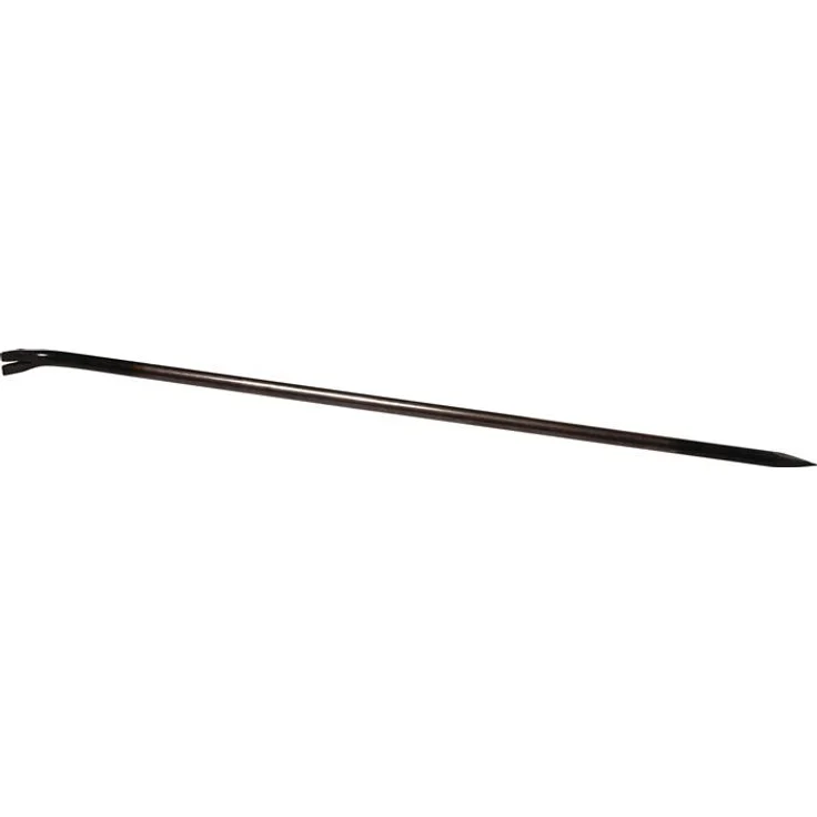 Krumpholz Brechstange, 1500 mm Meißel mit gebogener Klaue, schwarz lackiert