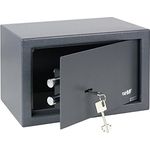 HMF 49200-11 Möbeltresor Doppelbartschloss, 31,0 x 20,0 x 20,0 cm, anthrazit