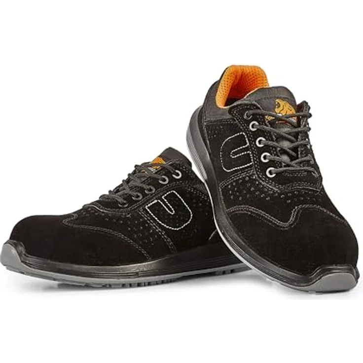 U-POWER Sicherheitshalbschuh SUN S1P SRC, metallfrei, Wildleder-Obermaterial, rutschfeste Sohle, Größe 39 – Bild 4