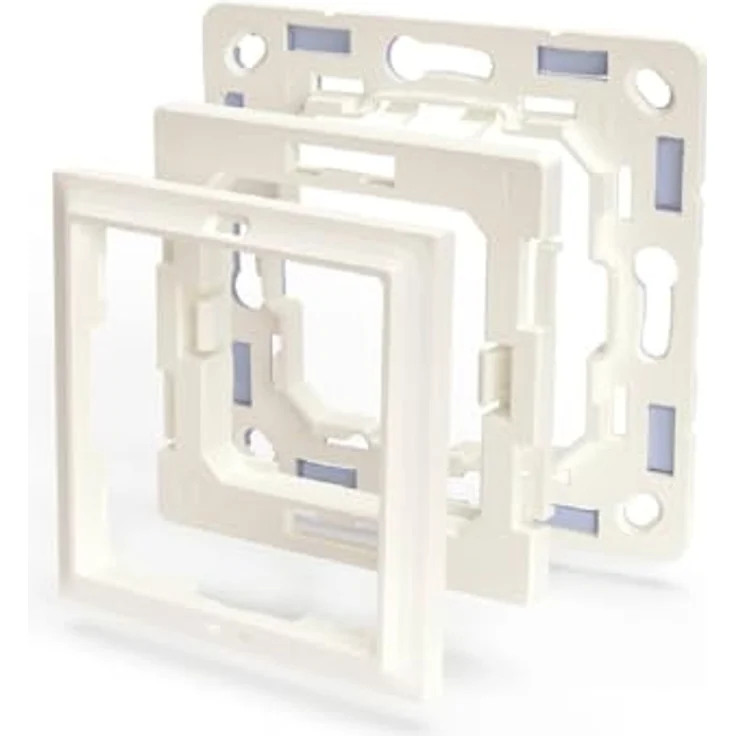 Shelly Abdeckrahmen SHELLY Wandtaster-Adapter 232791, 4-fach, für Legrand & Shelly Rahmen, Elfenbein – Bild 1