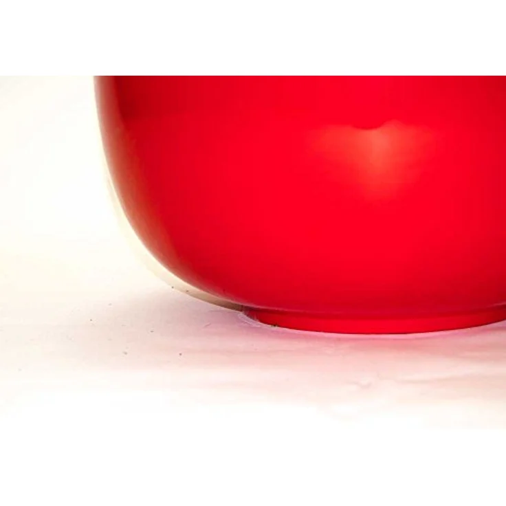 Elegant Einrichten Pflanzkübel Fiberglas Schale-Rund D50xH25cm Hochglanz-Rot, UV-beständig und frostsicher – Bild 4