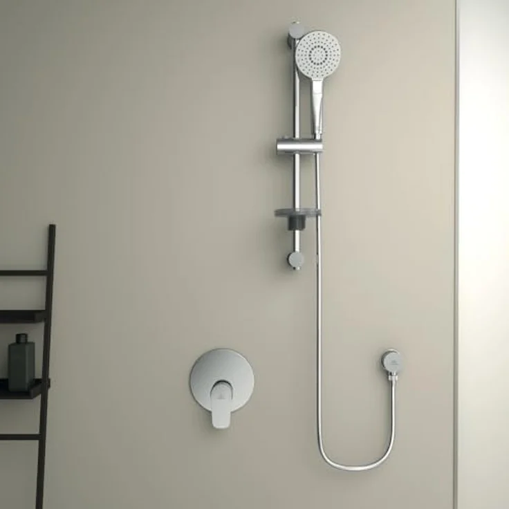 Ideal Standard Brauseschlauchanschluss Idealrain Atelier, rund, Chrom, langlebig und pflegeleicht – Bild 3