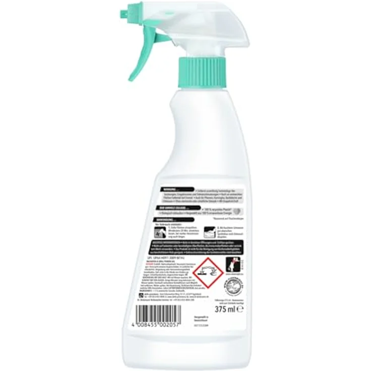 Dr. Beckmann Backofen & Grill Power-Gel, 375ml Hochwirksamer Backofenreiniger mit geruchsneutraler Gel-Formel für hartnäckige Verkrustungen – Bild 2