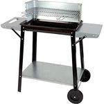 Aktive Kohle- und Holzkohlegrill 90 x 32 85 cm mit Temperaturregelung zwei abnehmbaren Griffen | 4 Höhenverstellbar 2 Räder Tragegriff einfache schnelle Montage, 52973