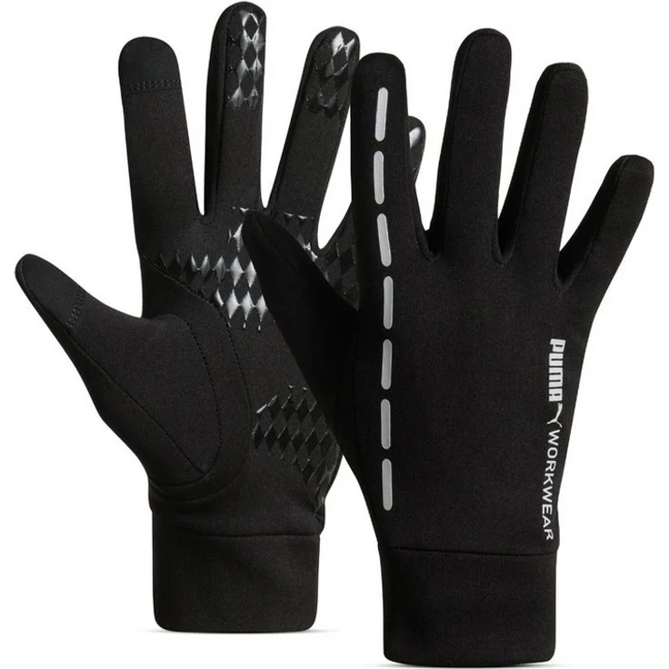 "PUMA Workwear Arbeitshandschuhe Herren Winter Touchscreen - Rutschfeste Haptik - Warme Fleece Outdoor Sport - Geschenke für Männer" – Bild 1