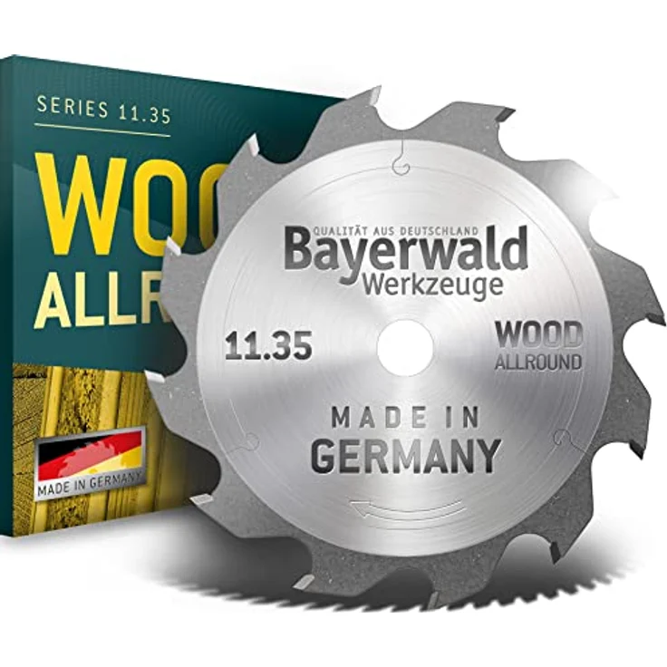 Bayerwald - HM Handkreissägeblatt für Holz - Ø 150 mm x 2,6 mm x 30 mm | Wechselzahn (12 Zähne/sehr grob) | ohne Nebenlöcher – Bild 1