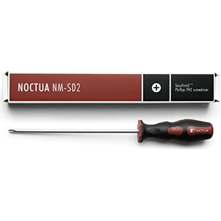 Noctua Schraubendreher NM-SD2, Kreuzschlitz PH2, 150mm lang, magnetische Spitze, gummierter Griff – Bild 5