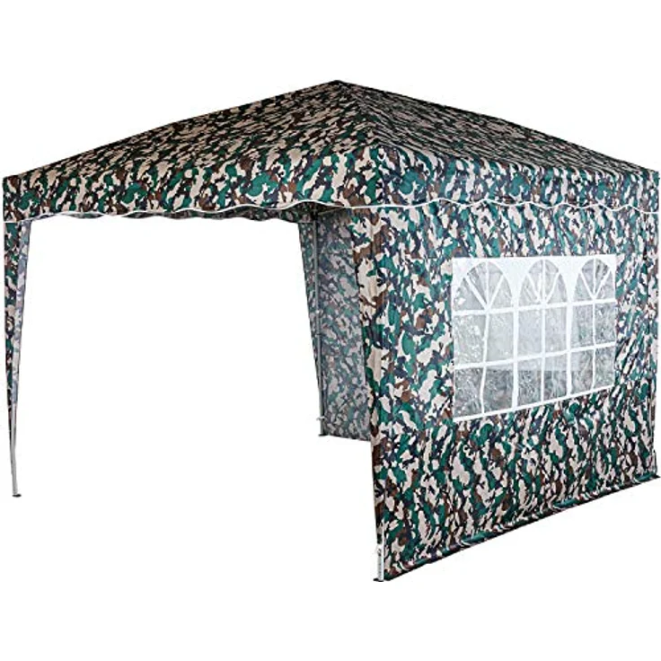 INSTENT® Basic Seitenwand/Seitenteil für Pavillon 3x3m mit Fenster oder Reißverschluss, wasserabweisend und atmungsaktiv, Farbwahl, für Festzelt, Partyzelt – Bild 3