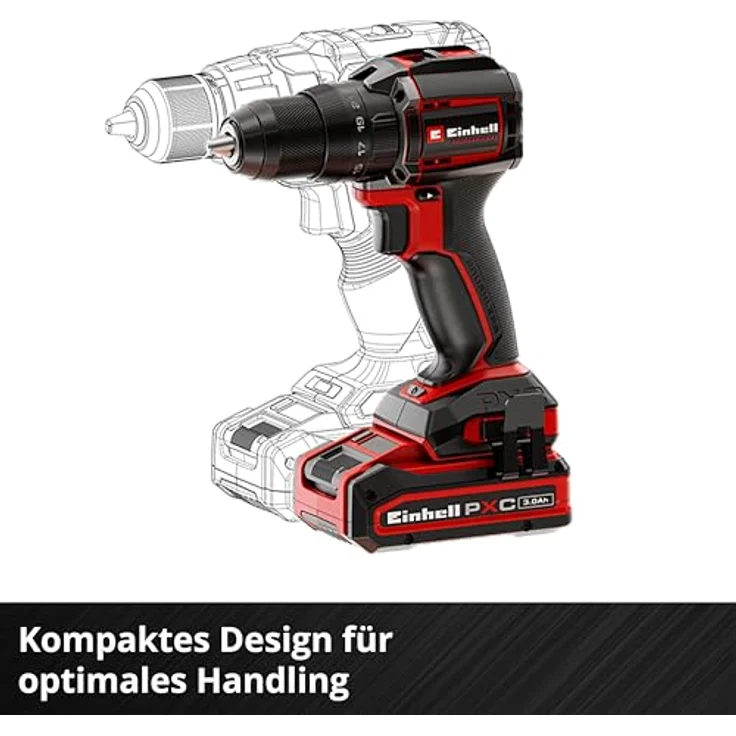 Einhell Professional TP-CD 18/50-C Li-i BL - Solo 2-Gang-Akku-Schlagbohrschrauber mit bürstenlosem Motor, 50 Nm Drehmoment, ergonomisches Design – Bild 7
