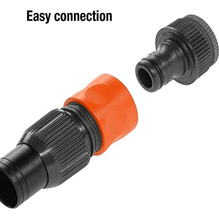 Gardena Profi-System Pumpen-Anschlusssatz: Schlauchkupplung für 19 mm (3-4 Zoll)-Schläuche, für einen höheren Wasserdurchfluss (1752-20) – Bild 2