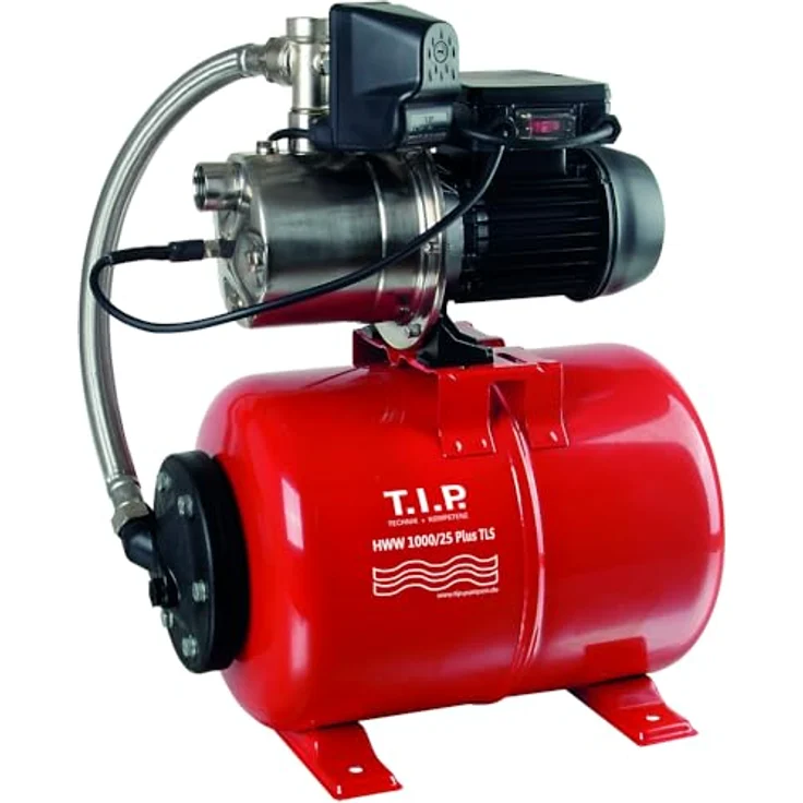 T.I.P. 31145 Hauswasserwerk HWW 1000-25 Plus TLS mit Trockenlaufschutz Hauswasserpumpe 3.300 l/h 46 m 4,6 bar – Bild 2