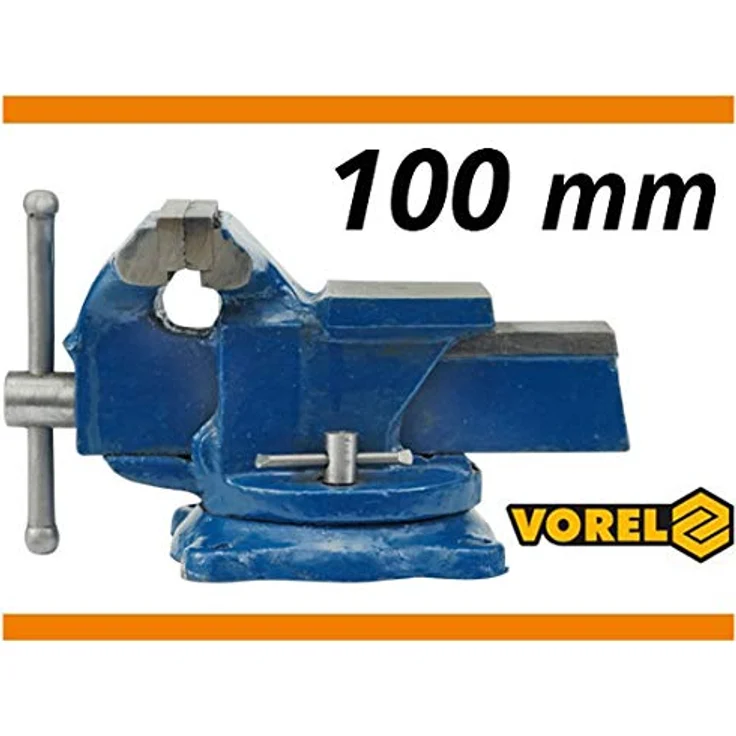 YATO BENCH VICE SWIVEL BASE 125MM, Zange in Blau aus Metall, 125mm Backenbreite – Bild 2