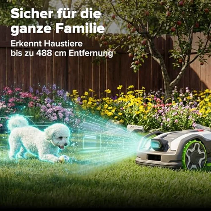 Greenworks Mähroboter AiMowbot 8, kabelloser Rasenmäher mit RTKVision für Rasenflächen bis 800 m², 54 dB Geräuschpegel – Bild 14