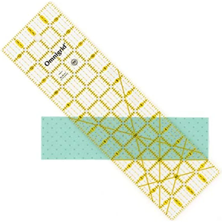 Prym Omnigrid 4 x 14 Quilt-Lineal, Acryl, farblos, 5 mm – Bild 3