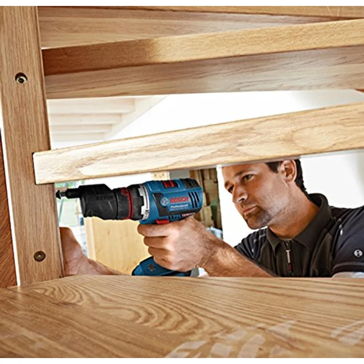 Bosch Professional GEA FC2 FlexiClick Exzenteraufsatz, 1/4" Universal-Bithalter für Akkuschrauber GSR 14,4 V-FC2 und GSR 18 V-FC2, kompaktes Design für enge Räume, 360° Positionierung – Bild 2