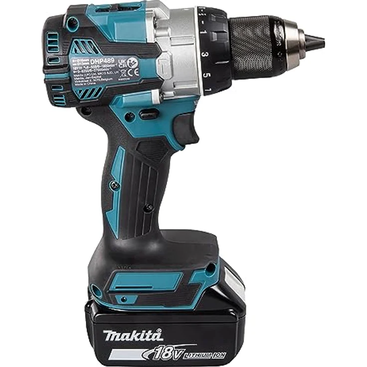 Makita DHP489RTJ Akku-Schlagbohrschrauber 18V / 5,0 Ah, 2 Akkus + Ladegerät im MAKPAC mit LED-Licht – Bild 5