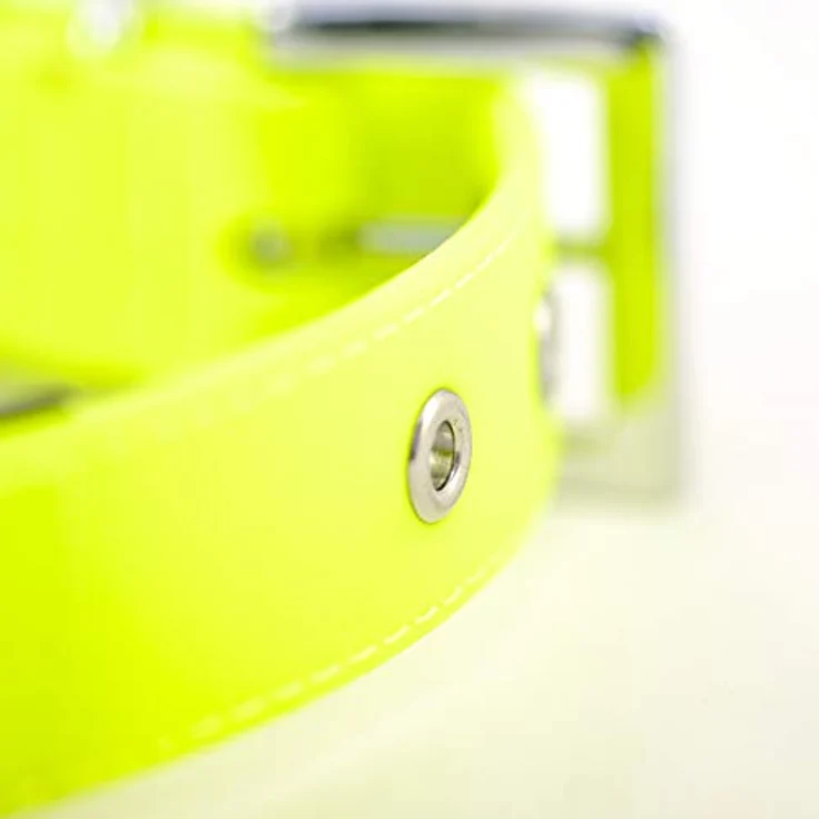 Nobby Halsband Cover, neon gelb L: 45-55 cm, B: 25 mm, 1 Stück – Bild 3