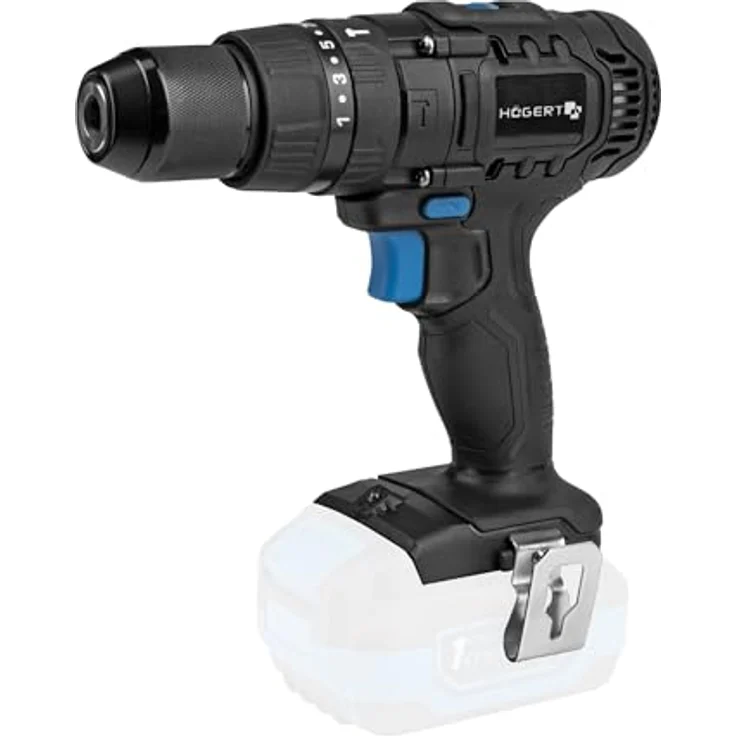 Högert Akku-Schlagbohrmaschine 18V Ht2E221-0Pd, Bohrmaschine mit 50 Nm Drehmoment und Schnellspann-Werkzeugaufnahme – Bild 1