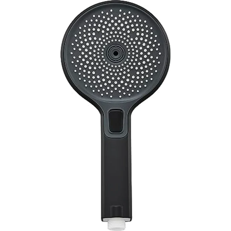 Schöner Wohnen Kollektion Handbrause 3-strahlig Biella, wasserspar Duschkopf, Duschbrause mit Anti-Kalk-Noppen, Typ 1/2 '' Anschluss, Mattschwarz – Bild 3