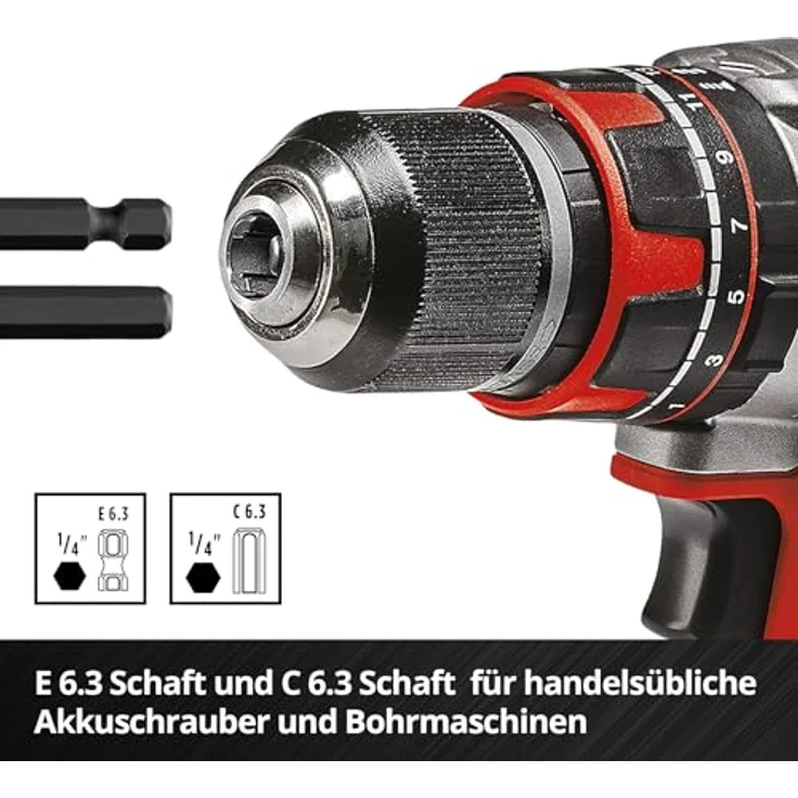 Einhell BELT CLIP 118495 Bit-Set 32-teilig, TORX, PZ, PH, Schlitz, Tamper, inkl. 60-mm-Bithalter, robustes Chrom Vanadium, kompakte Bit-Box mit Gürtelclip – Bild 5