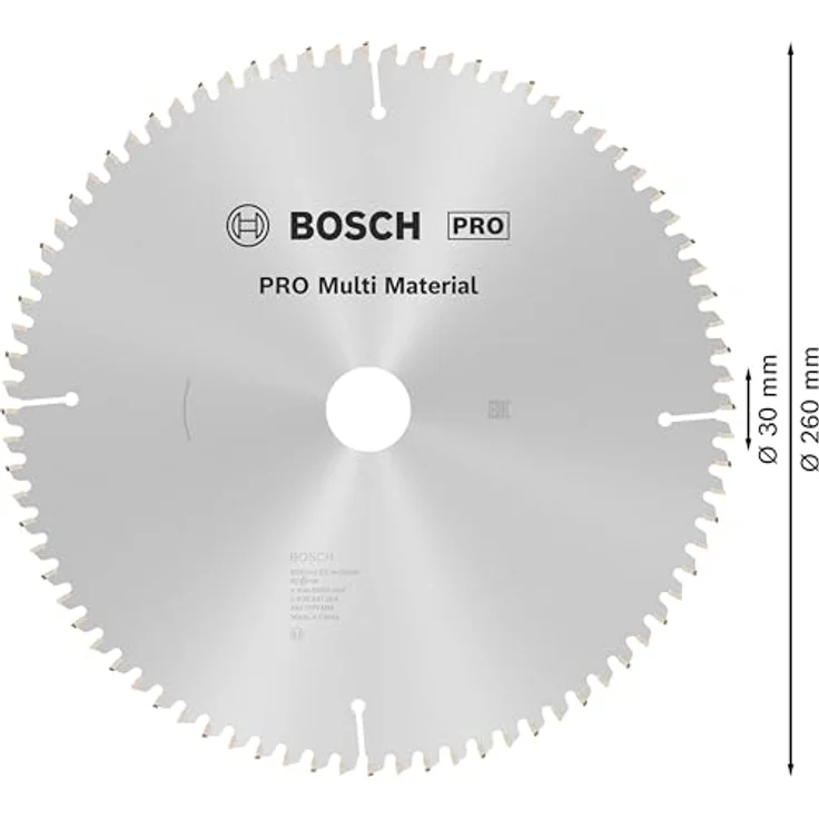 Bosch Professional Zubehör 2608641204 Kreissägeblatt Multi Material 260 x 30 x 3,2 mm, 80 – Bild 3