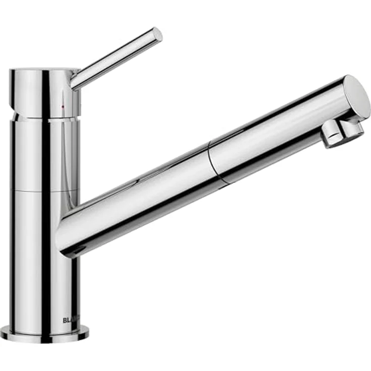 Blanco KANO-S Küchenarmatur mit Ausziehbrause, Hochdruck chrom, Einhebelmischer, 120° Schwenkbereich – Bild 1
