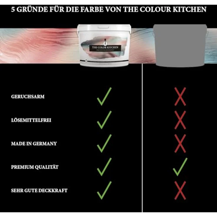 A.S. Création The Color Kitchen Wand- und Deckenfarbe Beige "Himalaya Salt", matte Innenfarbe, hohe Deckkraft, 5 l – Bild 5