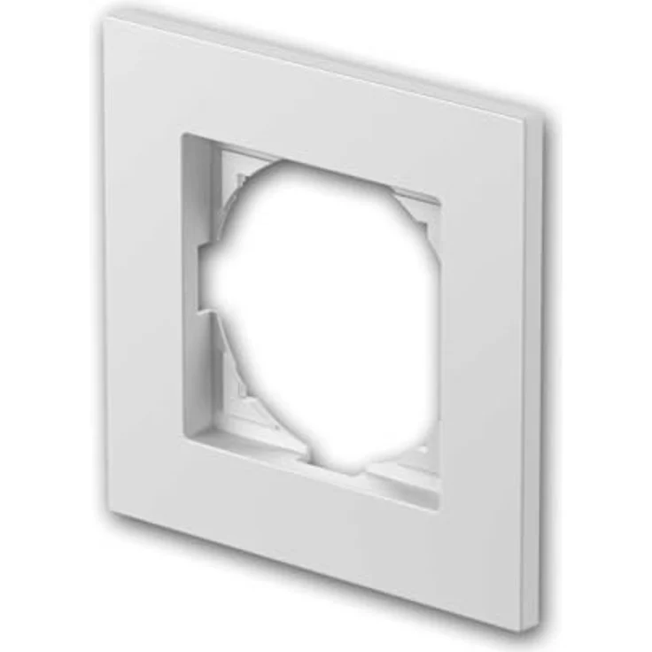 TEM LOGIQ Rahmen FLAT 1-Fach, weiß, für horizontale und vertikale Montage, IP20 – Bild 1