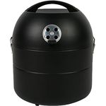 Amig - Holzkohlegrill, Fireplus Tragbarer Barbacue | Kompakttischgrill | mit Belüftungssystem und Aschenbehälter | Grillrost aus Stahl Ø 29 cm | Maße: Ø 34,5 x 42,8 cm