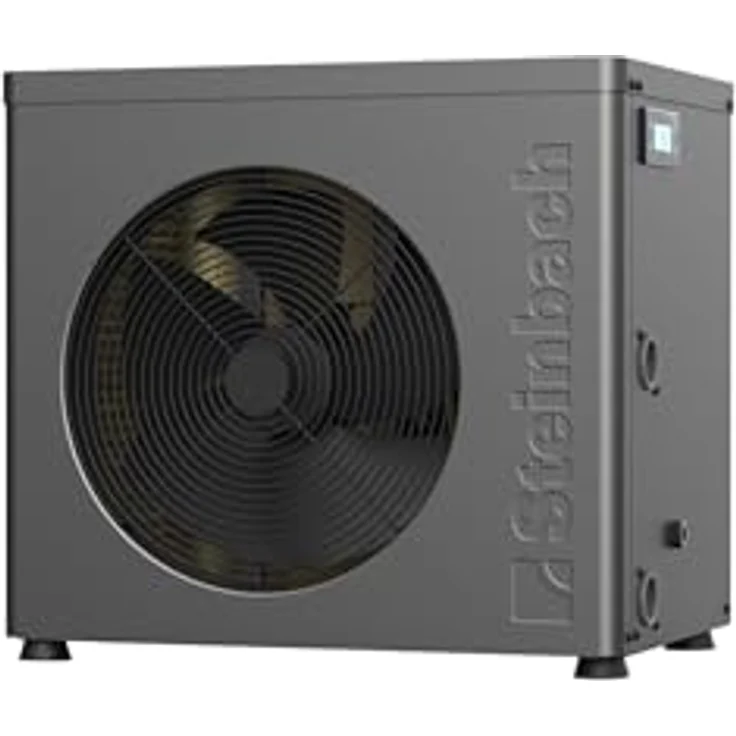 Steinbach Wärmepumpe "Solid 4,3", 4.300 W Heizleistung für Pools bis 20.000 l, energieeffizient mit App-Steuerung, 48,50 x 33 x 44 cm – Bild 1