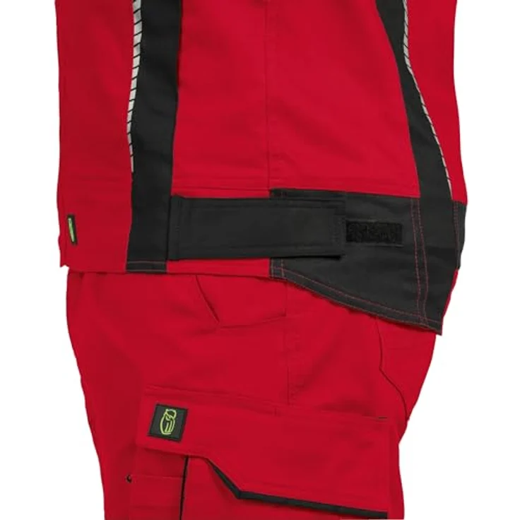 Leibwächter Flex-Line Arbeitsjacke Herren, robuste Bundjacke, atmungsaktive Allwetterjacke, rot/schwarz, Größe 5XL – Bild 8