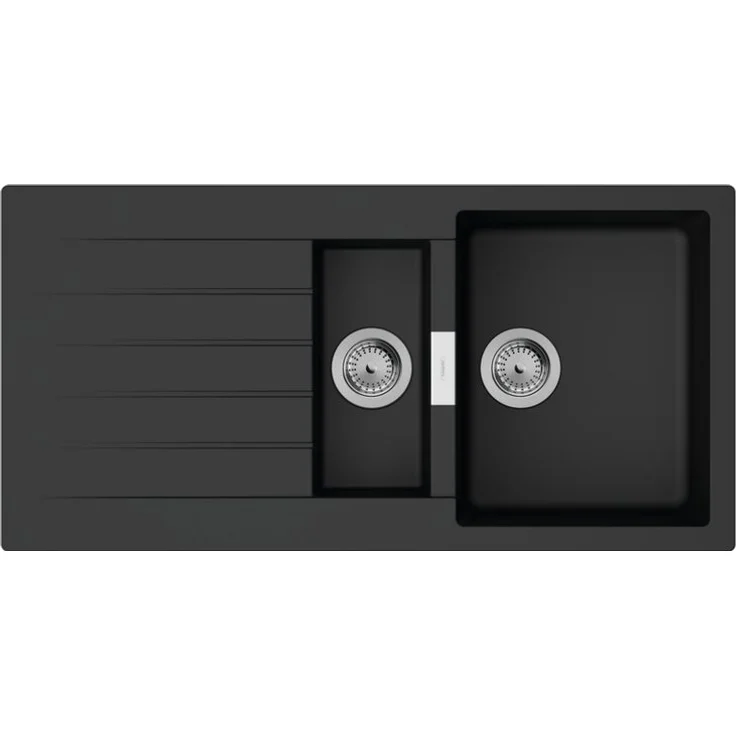 hansgrohe Einbauspüle S52 S520-F530 mit automatischer Ablaufgarnitur