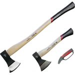 siwitec Axt VERSCHIEDENE SETS INKLUSIVE SCHNITTSCHUTZ, OPTIONAL MIT AXT-SCHÄRFER, 3-St., Schwarz/Braun