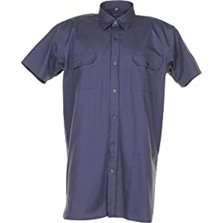 Größe 39-40 Herren Planam Hemden Köperhemd 1-4-Arm grau Modell 0405