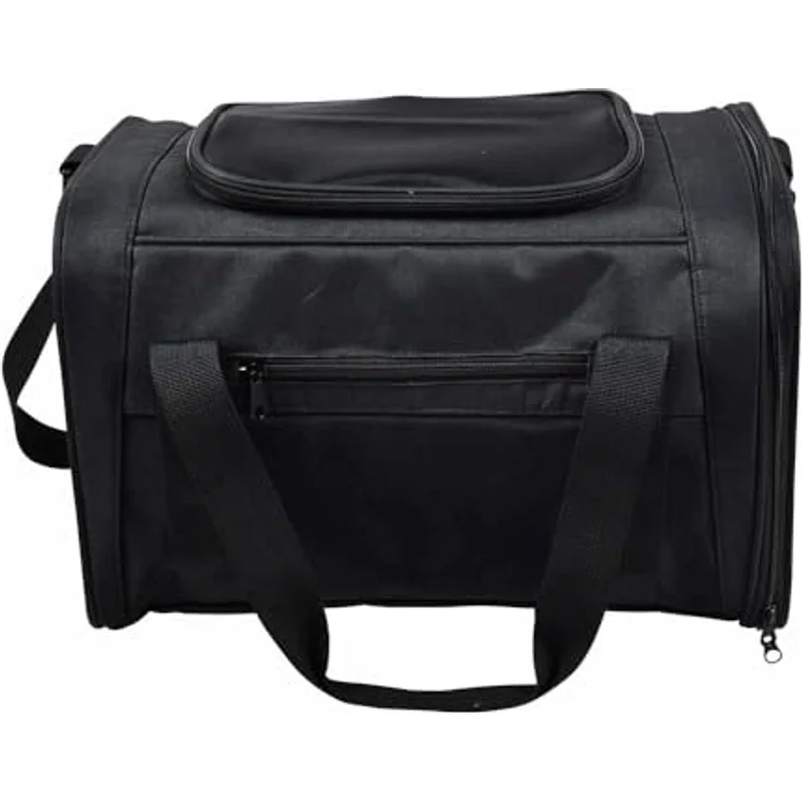 Nobby Tasche HANY schwarz, strapazierfähige Mikrofaser, abwaschbar für Tiere bis ca. 8 kg, mit Utensilienfächern – Bild 2