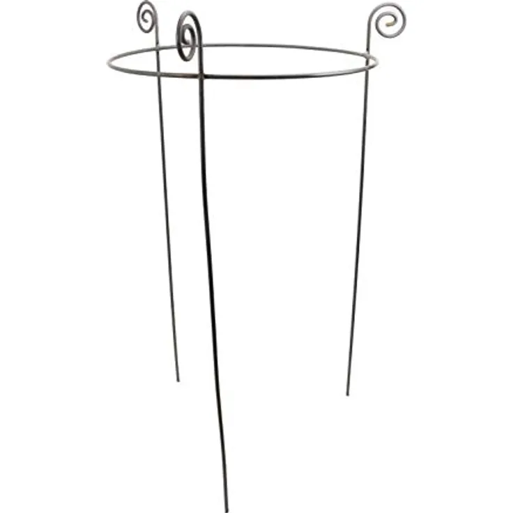 Hirsch Terracotta Staudenhalter BODO rund Ø 50 cm Höhe 95 cm Vollmaterial stabil Rankhilfe Pflanzenstütze