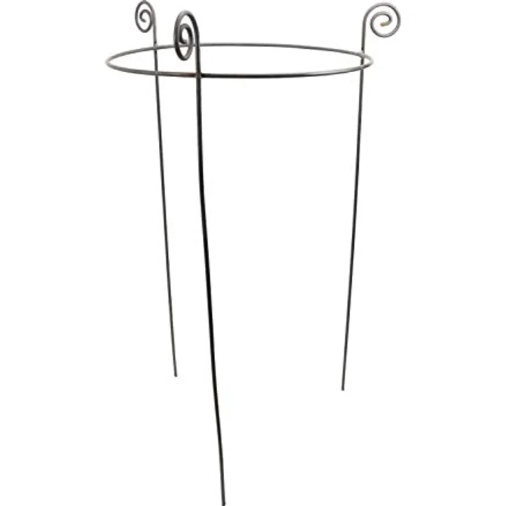 Hirsch Terracotta Staudenhalter BODO rund Ø 50 cm Höhe 95 cm Vollmaterial stabil Rankhilfe Pflanzenstütze – Bild 1