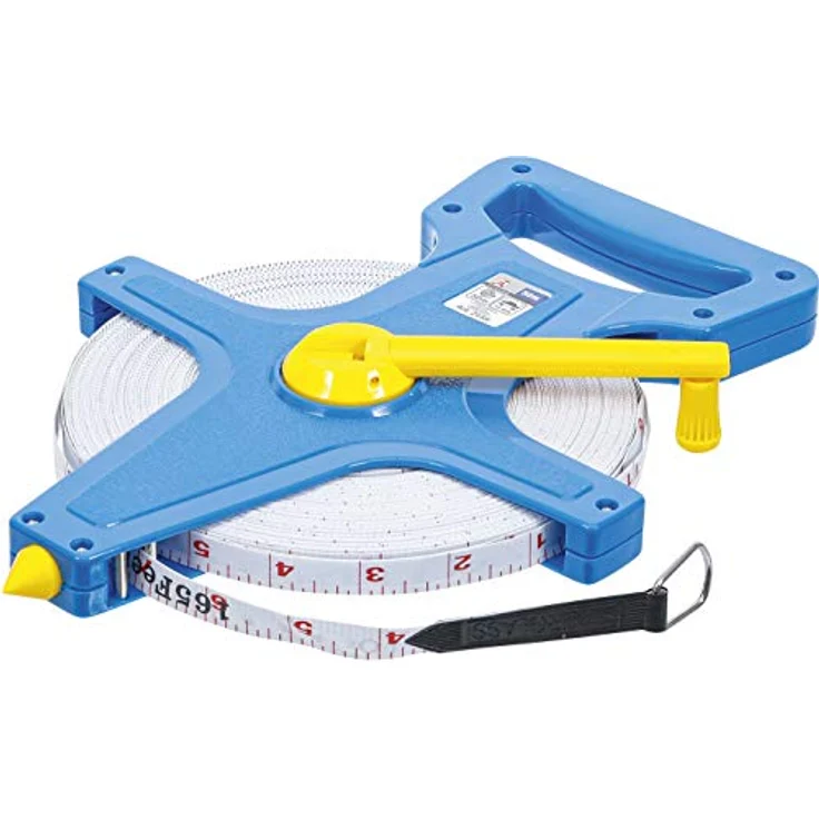 BGS Diy 2159 | Rollbandmaß | 50 m | Breite 13 mm | Fiberglas | beidseitig markiert, Zoll- und Meter-Skala | Maßband, Bandmaß – Bild 1