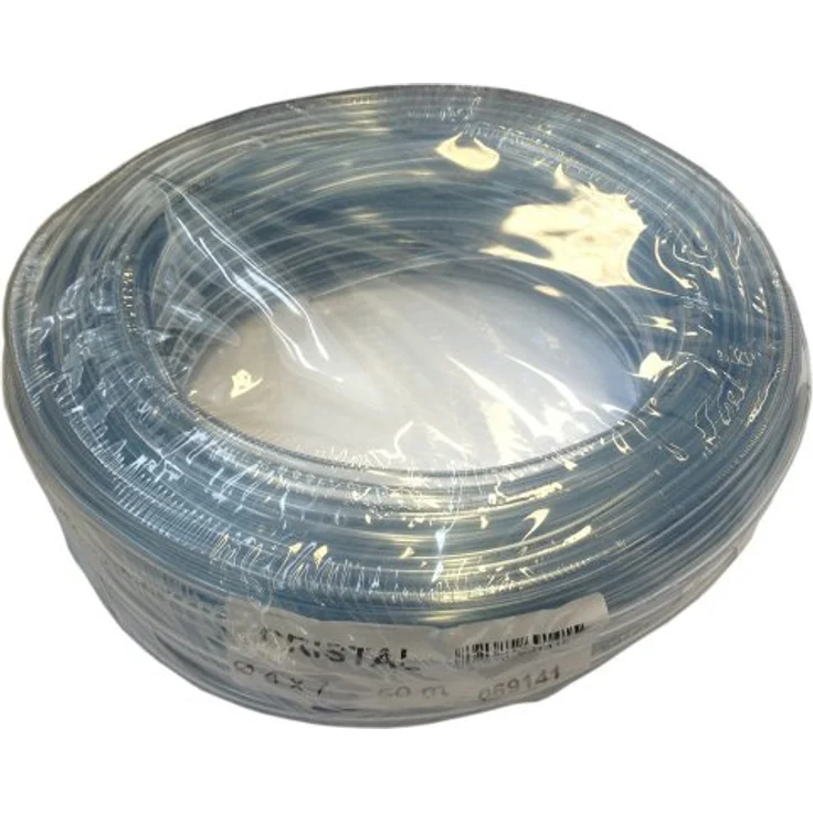 Tricoflex Wasserschlauch Cristal Weich PVC Schlauch, 4 mm innen, 7 mm außen, 50 m Rolle, Transparent – Bild 2