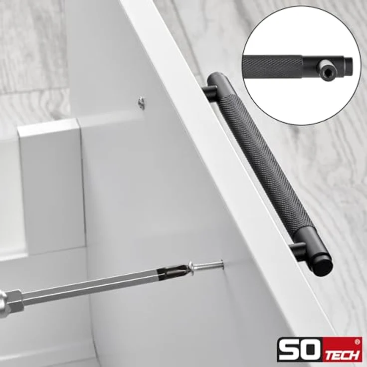SOTECH Möbelgriff BLACKLINE VIII BA 96 mm schwarz matt aus Aluminium – Bild 5